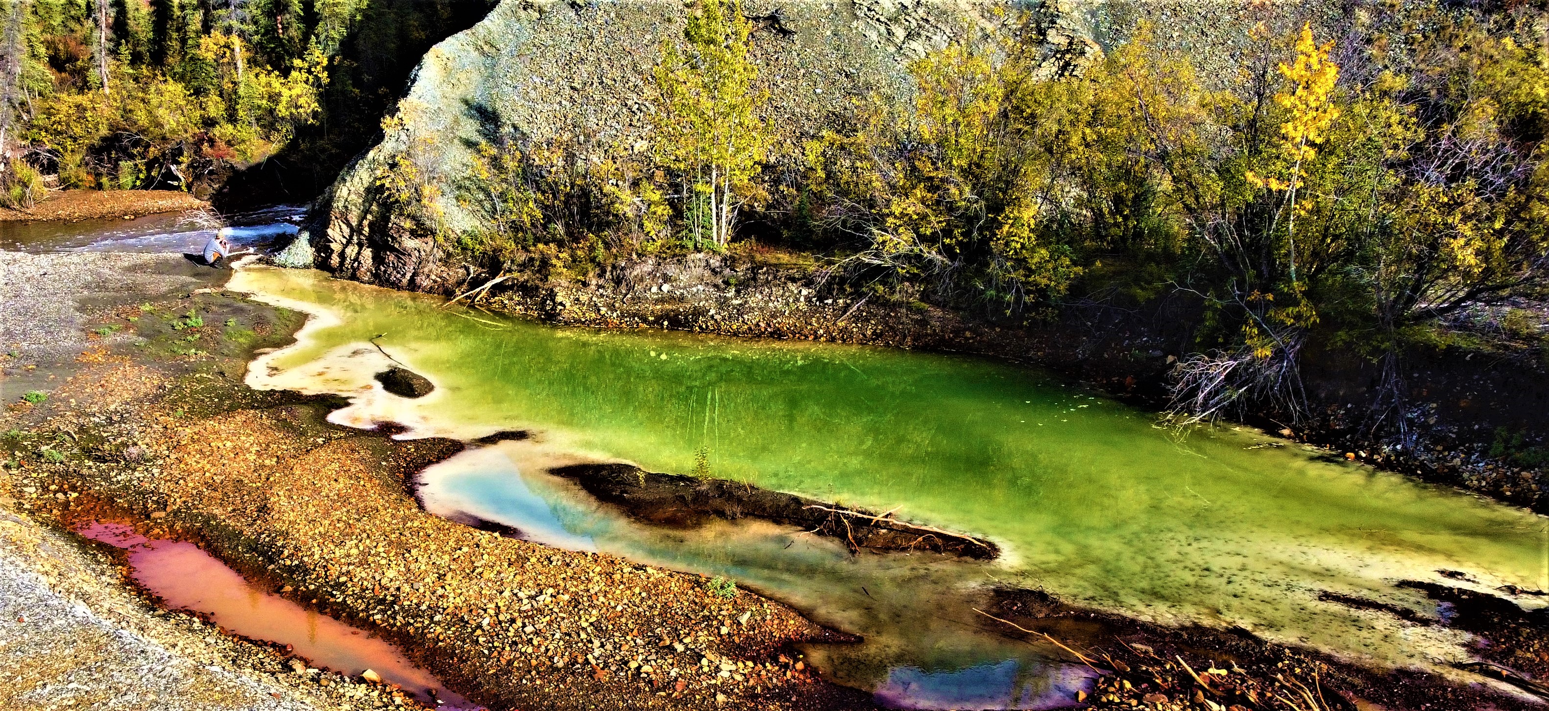 Acidic groundwater