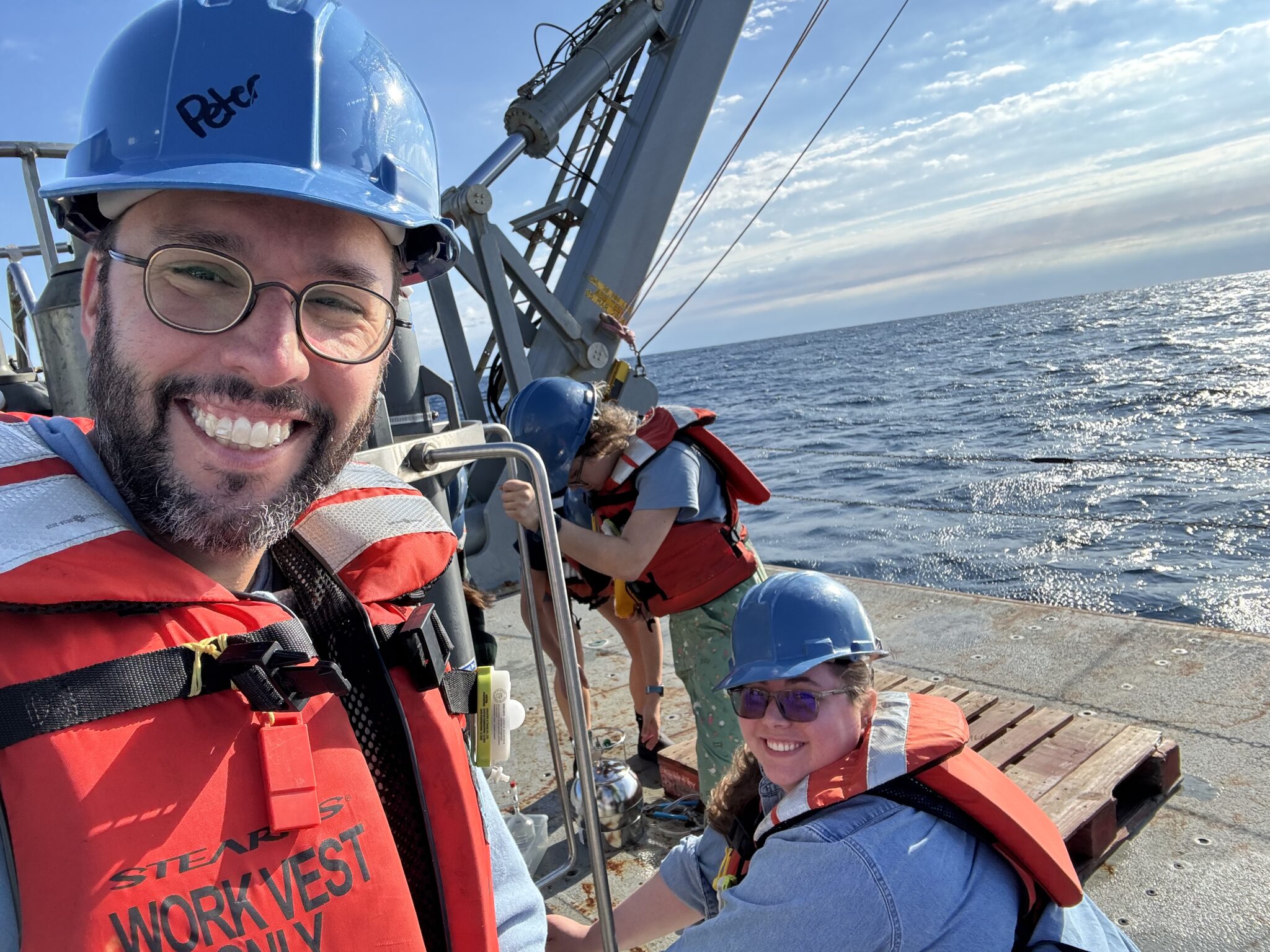 Earth Sciences students conduct hands-on research with Dr. Peter Crockford