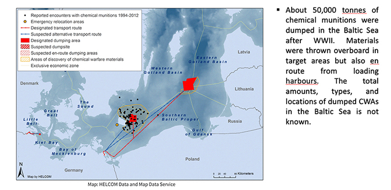 Chemical Weapons Agents in the Baltic Sea are an on-going threat