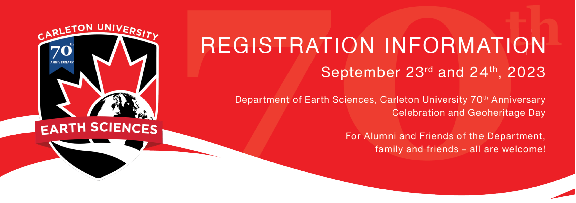 70th Anniversary Registration and Tours Earth Sciences